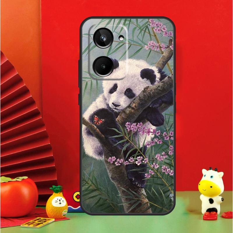 Panda Animal Cute Bear For Realme 10 11 12 13 14 Pro Plus 15 GT7 Pro GT6 C65 C67 C63 C61 C55 C51 C53 C35 C75 Case