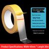 High Viscosity Transparent Double-Sided Acrylic Tape - Yellow/Ginger, Traceless, Grid Patterned for Carpets.