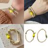 Pear Shaped Resin Bead Stretchy Stackable Bracelet Elastic Wristband For Women Trendy Jewelry Gift