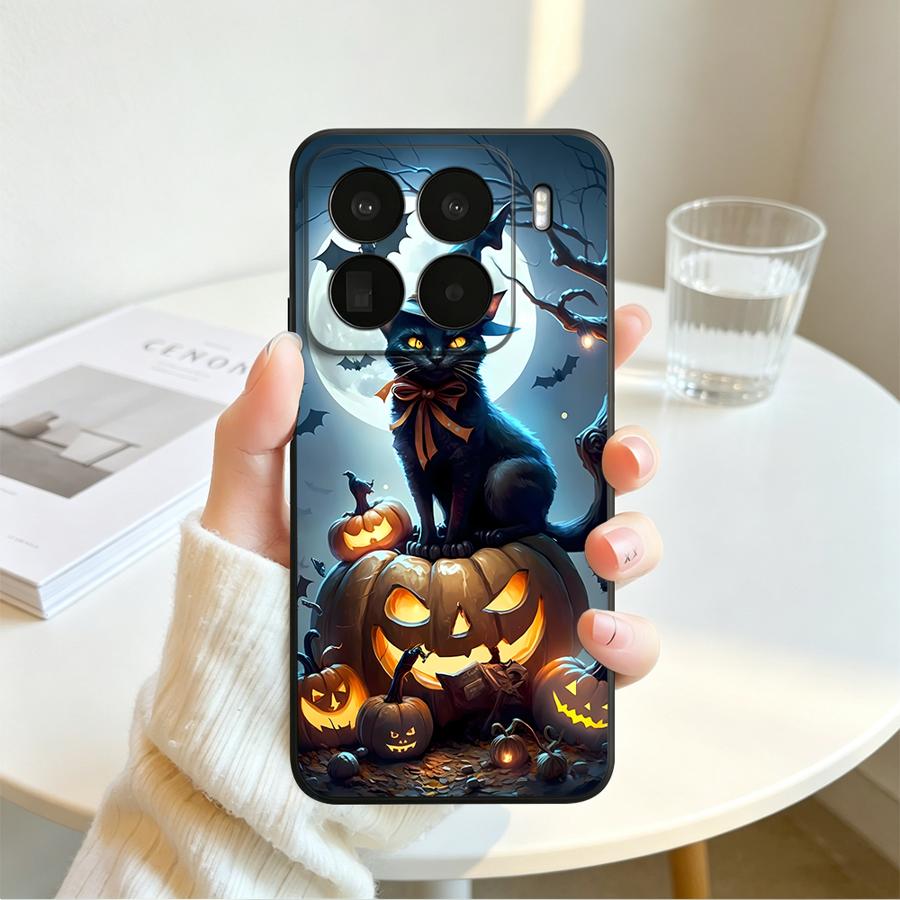 Case for Xiaomi Mi 17 Pro Max 14 10T 12T 11 13 Lite 12 12X 11T Phone Cover 15T 17T Halloween Bat Castle