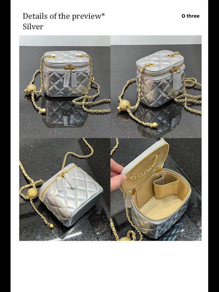 Mini Diamond Pattern Shoulder Bag - Elegant Women's Versatile Handbag