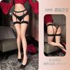 Large size sex stockings women's suspenders sexy rear vertical stockings knee long black stockings spot A