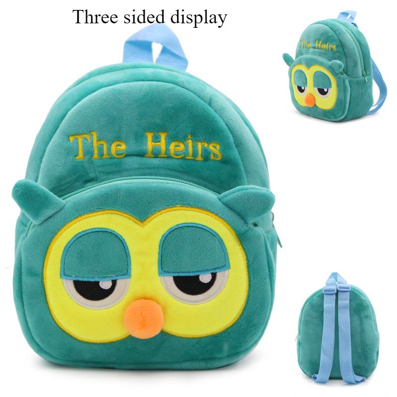 Kindergarten Backpack Cute Cartoon 1-3 Year Old Children's Backpack Plush Backpack for Spring Outing Fun Portable Backpack