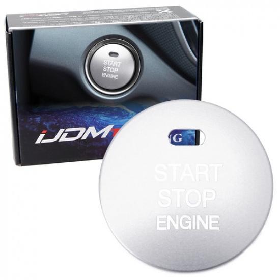 

Silver Engine Push Start Button Cover Trim For Hyundai Sonata Elantra Kia Optima