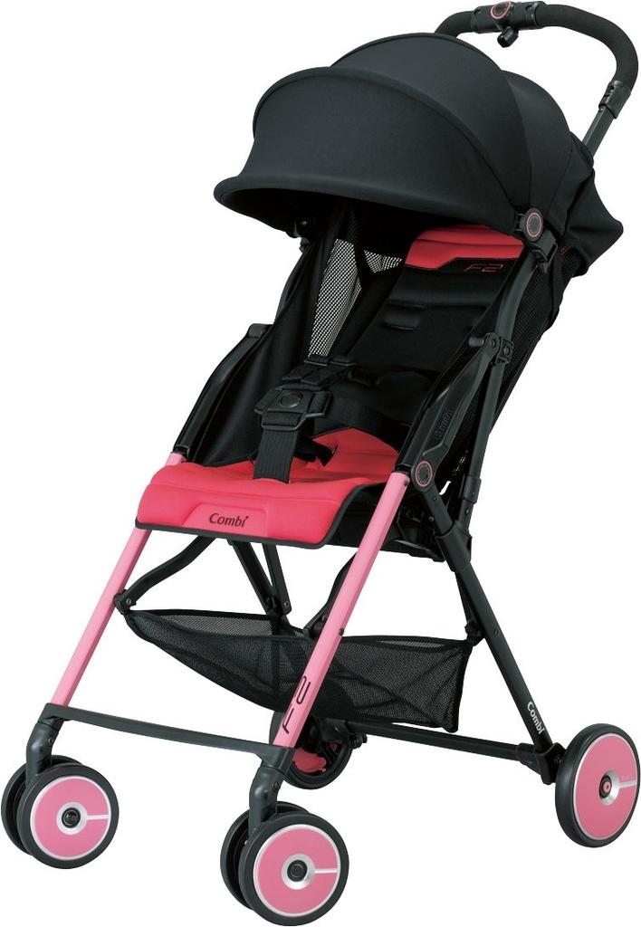 Combi Stroller F2 Wheel Cap Rose PI AB-240 Set, Pink,