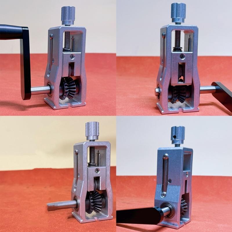 Manuelle Abisoliermaschine Tragbarer Kupferabisolierer mit Handkurbel Doppelzweck Abisolierwerkzeug Zubehör
