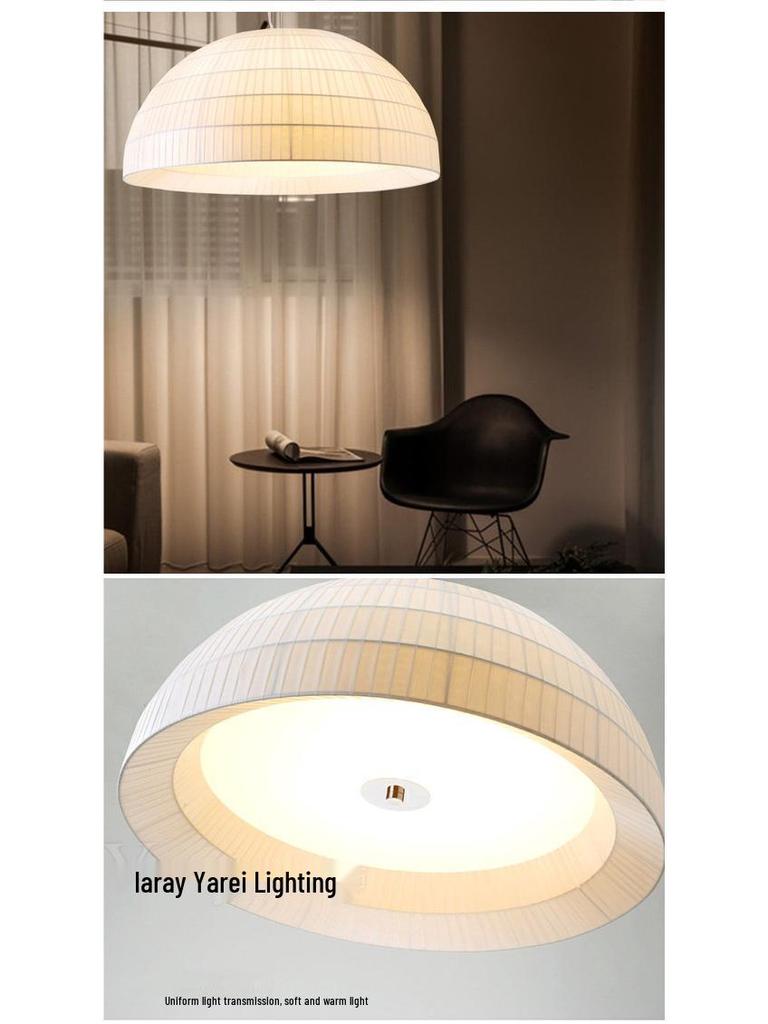 Minimalist Fabric Chandelier: Modern Decorative Lighting for Bedrooms, Studies, or Restaurants