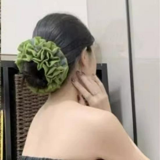 Korean Premium Lace Scrunchie: Women's High-End, Durable, Elastic Hair Accessory