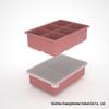 Silicone Ice Cube Tray with Lid: 4-Grid Frozen Soup & Food Storage Box