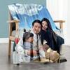 Customize Photo Personalized Photos Blanket Multi-purpose Personalized Blanket Soft Warm Cozy Throw For Bedding Sofa Nap Home Decor All-Season Use