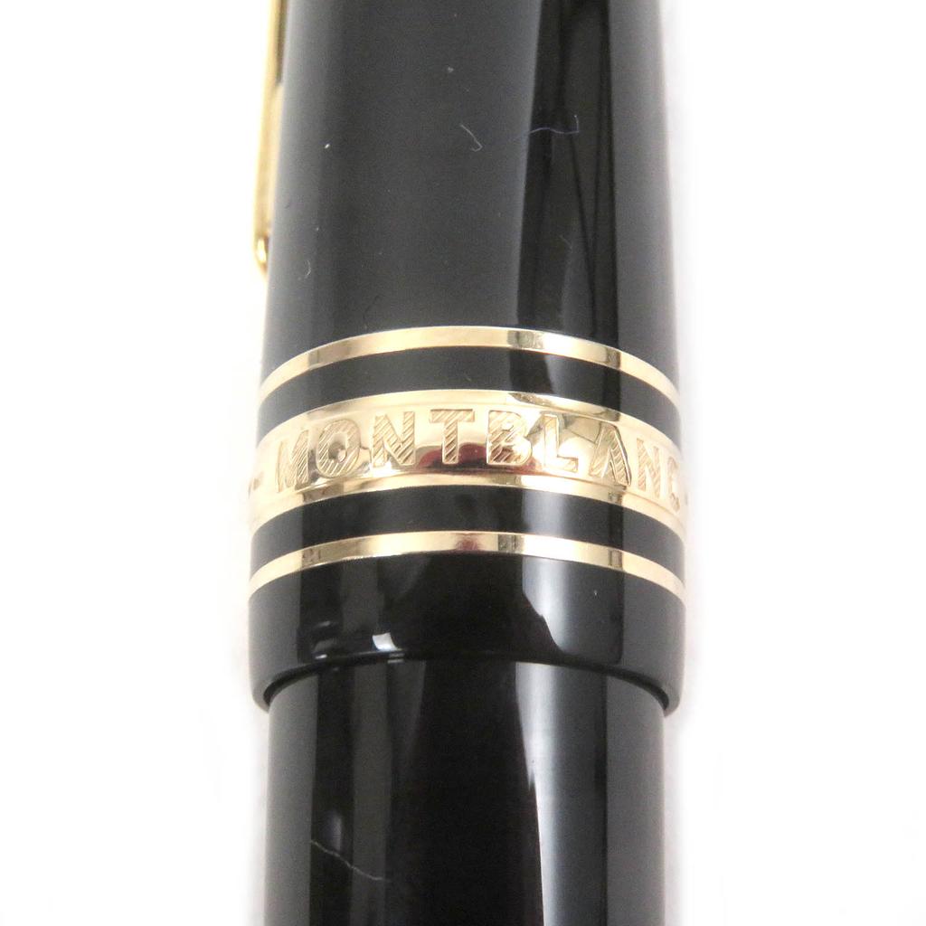 Great MONTBLANC fountain pen Meisterstck 145 Pix Classic Chopin Black gold 14K mens Used