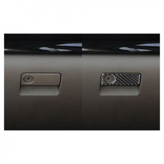 Carbon Fiber Co-Pilot Glove Storage Box Handle Bowl Cover For Mazda 6 06-08 LHD