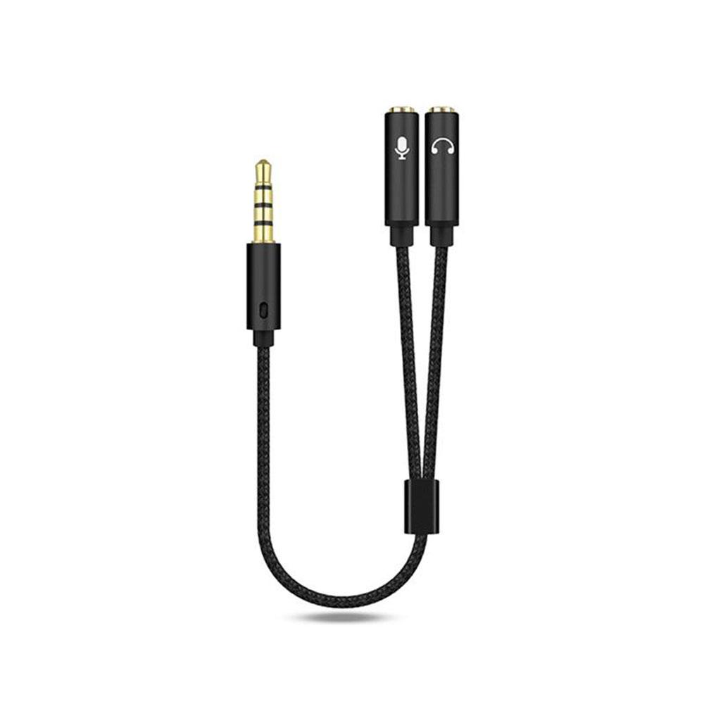 Cord AUX Earphone Adapter Micphone 3.5 mm Cable Cord Adapter Y Splitter Audio Cable Digital Cables