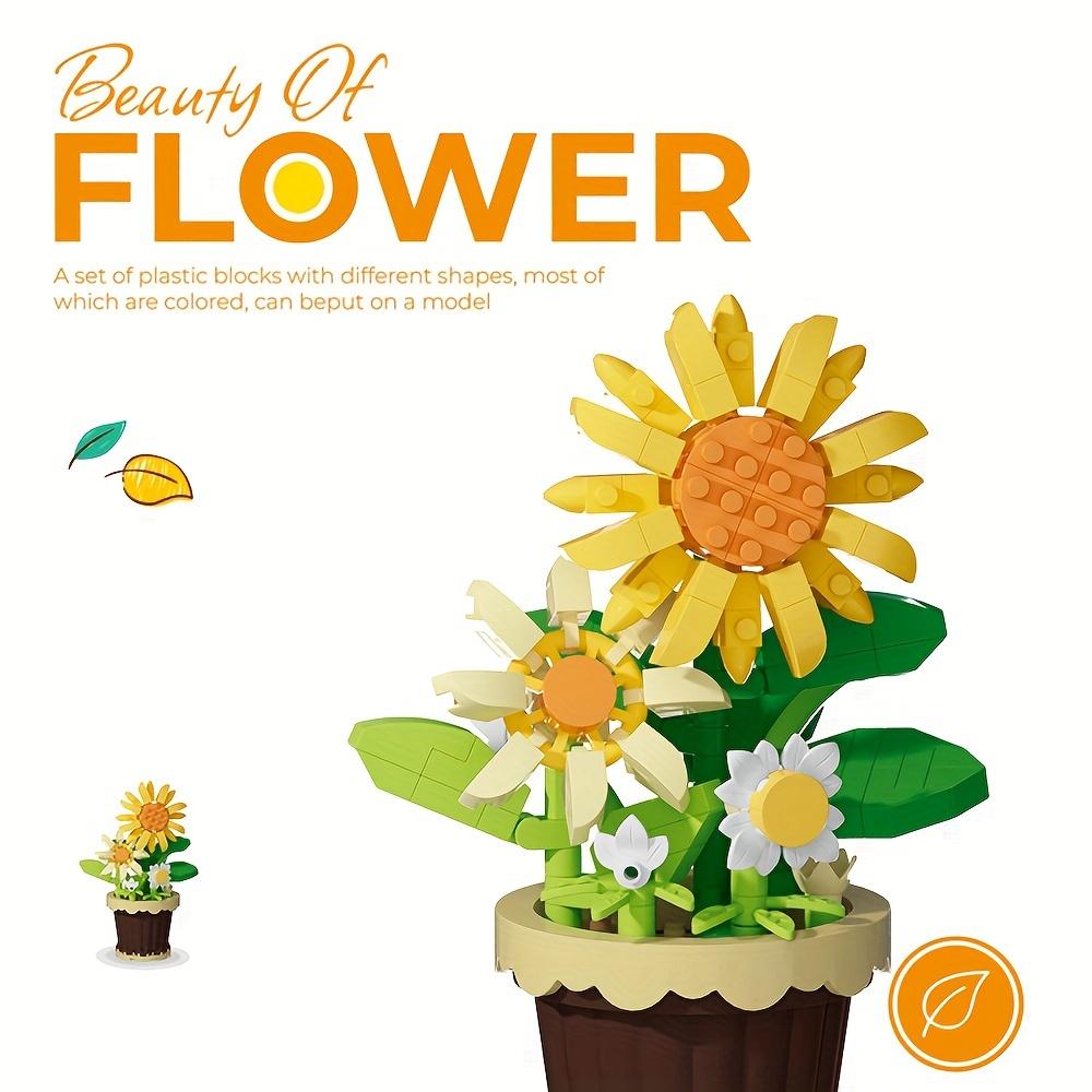 Набор строительных блоков «Букет цветов» — набор из бонсай и растений из АБС-смолы — фото 9