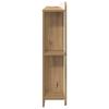 Headboard Cabinet with Storage Artisan Oak Wood Based Material