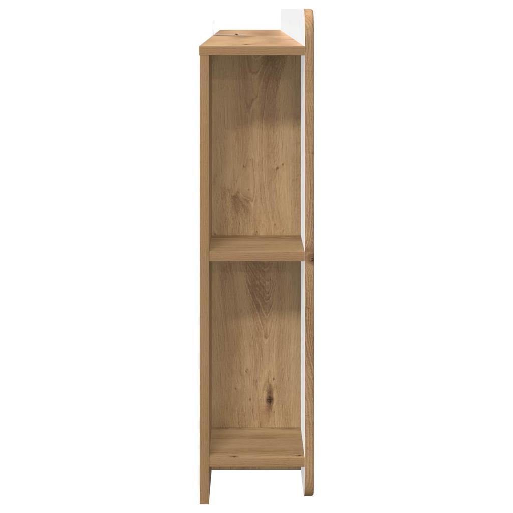 Headboard Cabinet with Storage Artisan Oak Wood Based Material