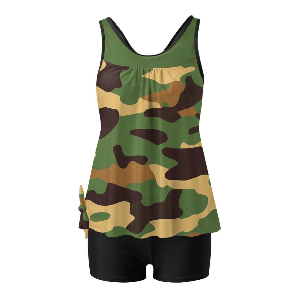 Women Swimsuit With Shorts  Flowy Two Piece Swimsuits  Bathing Swimwear