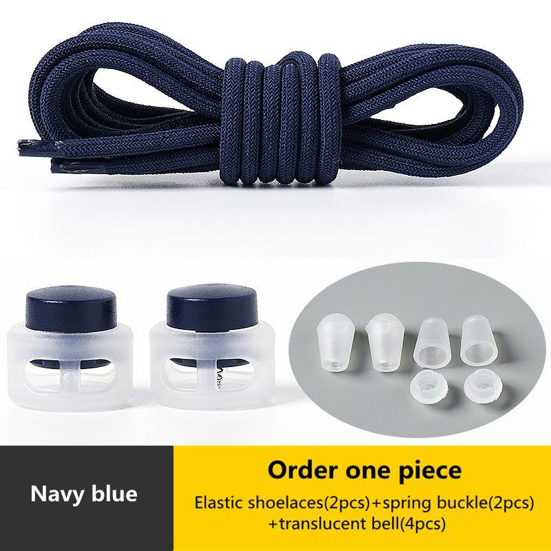 Elastic Round Lock Shoe Laces No Tie Shoelace Children's Sneakers Shoelaces Without Ties Kids Adult Laces for Shoes Shoestrings