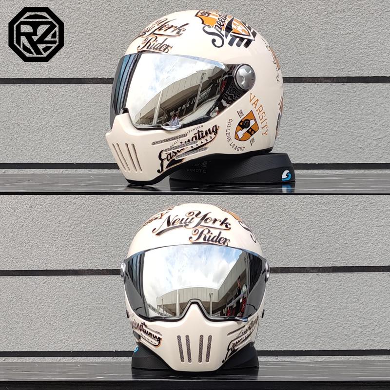 Motorcycle Helmet Full Face casco moto Helmet Vintage Chopper Retro Helmet capacete de motocicleta modular helmet DOT Approval