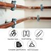 Pack of 4 Steel Hose Clamps Corrosion Resistant Providing Strong & Tight Grip for Home & Industrial Hose Applications