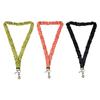 Retractable Elastic Lanyard Set Stretchy Scrunchie Style Neck Lanyards with 2 Waterproof ID Card Holders Key Decoration