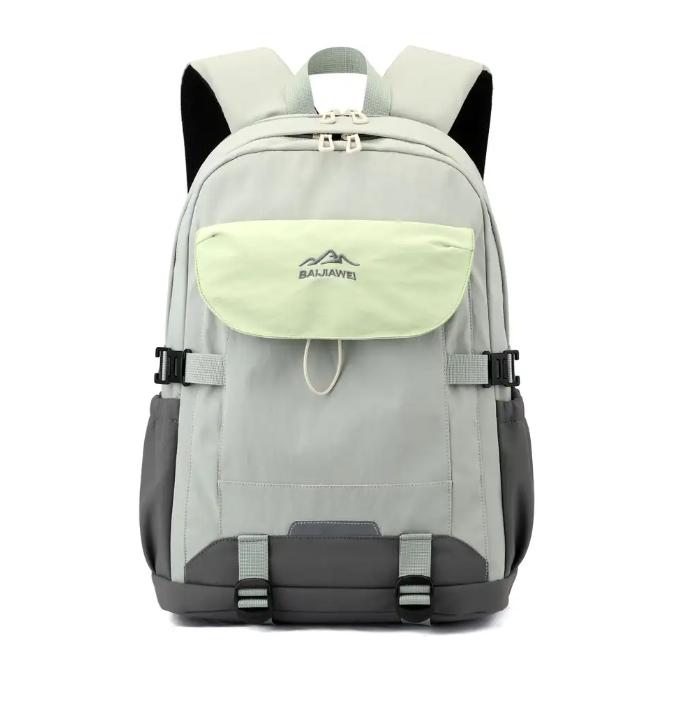 Outdoor Leisure Backpack Color Contrast Lightweight Student Schoolbag Hiking Backpack New Large Capacity Backpack