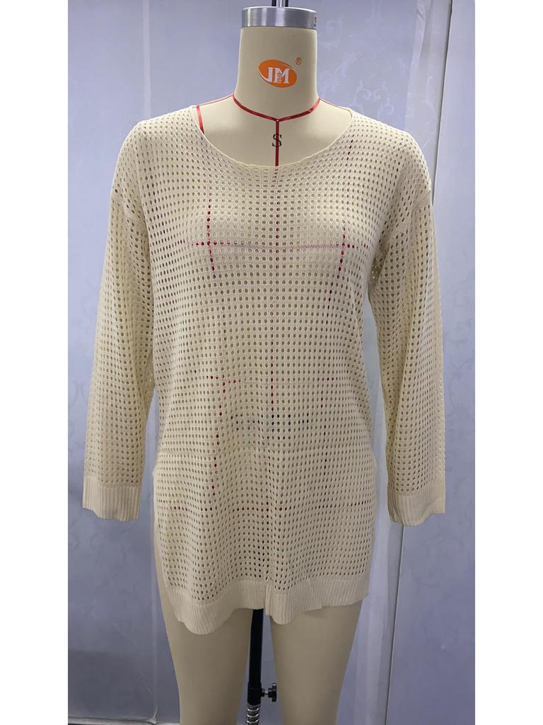 2021 European & American Hollow Knit Beachwear Bikini Cover-Up