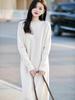Women's Wool Cable Knit Dress & Coat Set - Autumn/Winter Collection