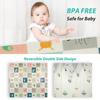 FLAGAV Baby Playmat Extra Large Folding Baby Playmat Waterproof Double Sided Playmat Portable Children Playmat Toddler Non-Toxic Anti-Slip Baby,