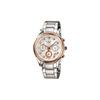 SHEEN 50m Pink Quartz Movement Stainless Steel Strap Japanese and Korean Watch Women's Watch White Dial SHN-5003PS-7A