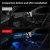 For Tesla Model 3 Y Interior Car Neon Lights Center Console Dashboard Light Mood Light APP Control LED Strip