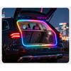 Dynamic Flowing Car Trunk Light Strip for SUV 400cm Flexible Multi-Color RGB Neon Atmosphere Light 12V App Control Ambient Lamp