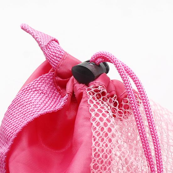 Skládací úložná taška Velkokapacitní plážová taška Průhledný síťovaný design Lehký plavecký batoh Organizér na plážové hračky