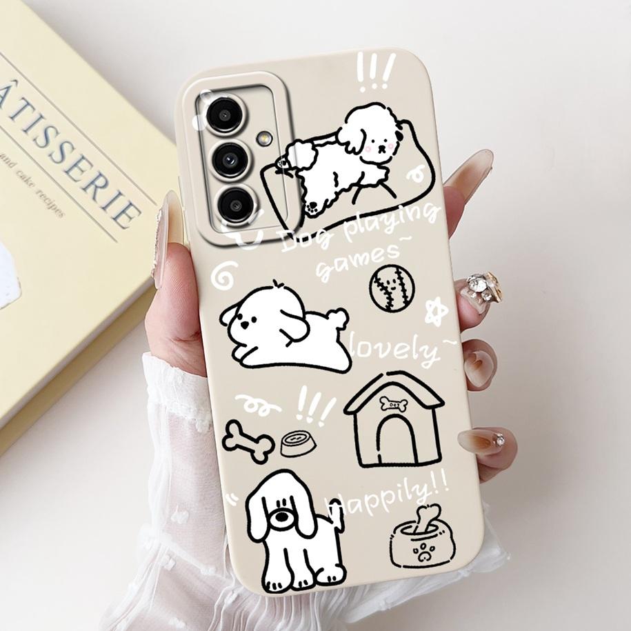 For Samsung Galaxy M52 M54 M55 5G Case Cute Avocado Soft Silicone Back Cover For Samsung F54 5G Phone Cover M 54 SM-M546B Fundas