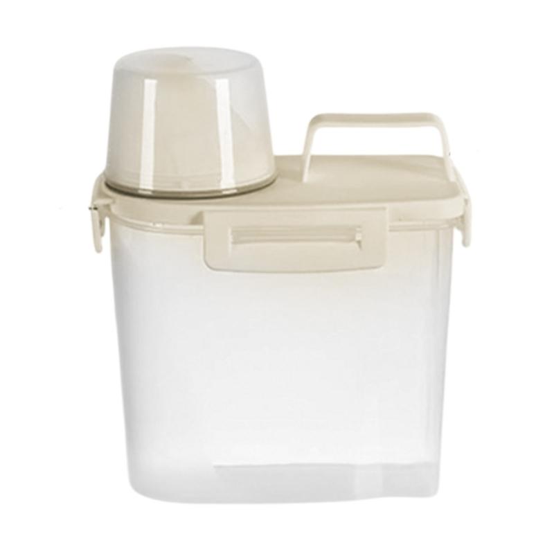 Portable Plastic Storage Canisters Sturdy Cereal Dispenser Jars For Healthy Eating Enthusiasts Students And Homemakers