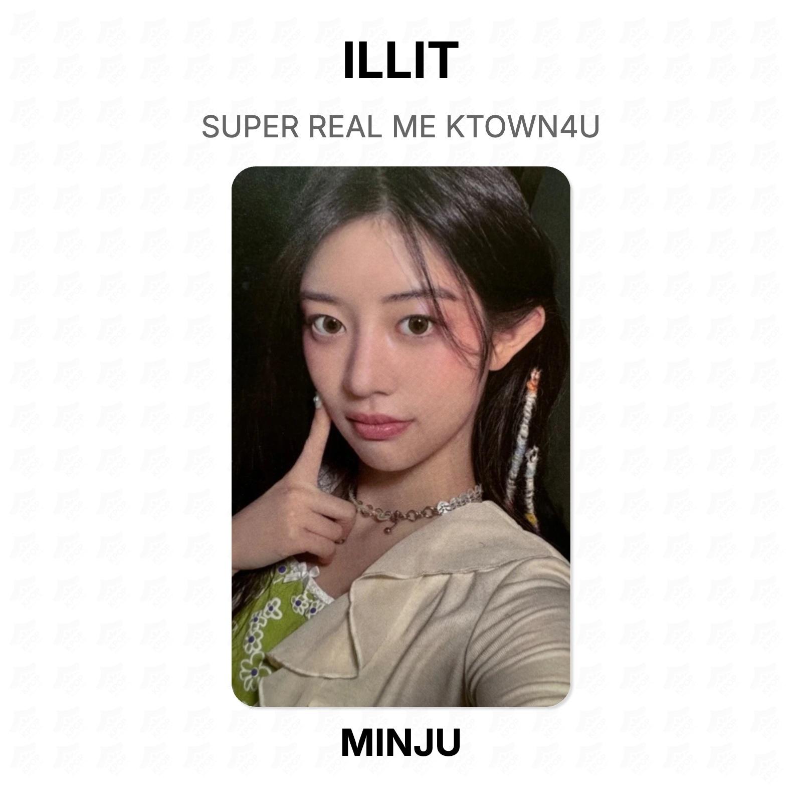 ILLIT SUPER REAL ME KTOWN4U Official Photocard MINJU 02