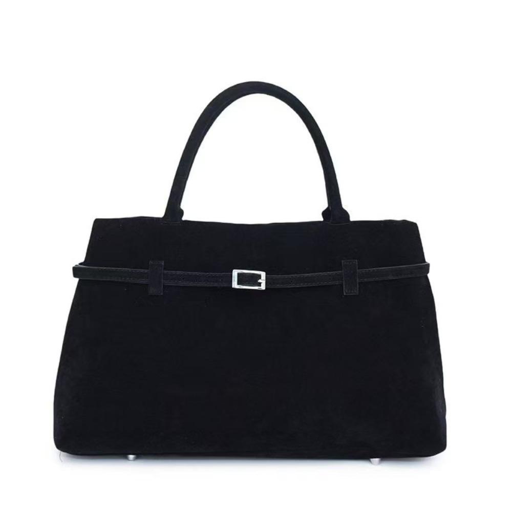 Korean Style Suede Shoulder Bag Tote Bag Underarm Packs Casual Matte PU Handbag  Girls