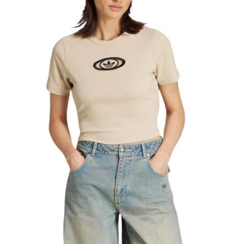 Adidas Originals Campus 2000 Ribbed Logo embroidered Top KC8803 L коричневый