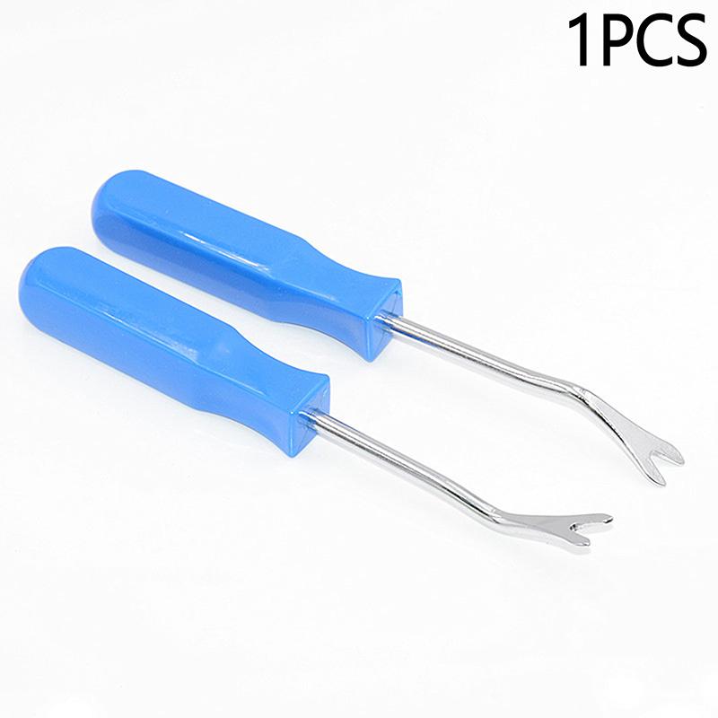 

Отвертка для снятия автомобиля Ручной инструмент Крепеж для обшивки двери автомобиля Гвоздодер Снятие открытой мостовой пластины Инструменты для снятия монтировки Зажимы синий