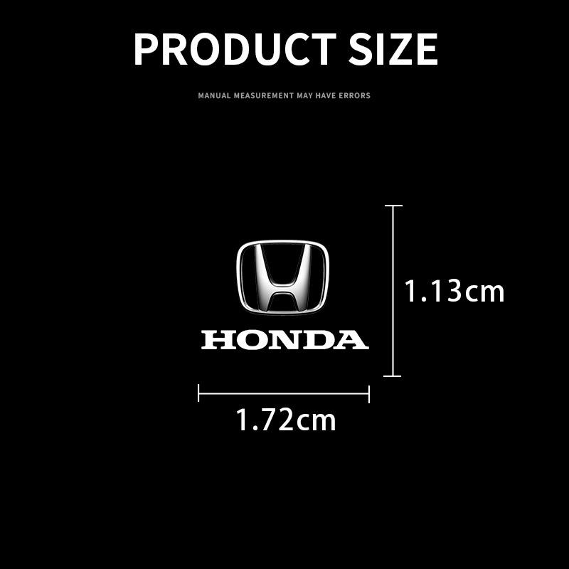 2/5/10Pcs Car Logo Sticker Central Control Decals Car Accessories For Honda Fit Mugen Insight Type S R VTEC DOHC Modulo Vezel Legend RR Si