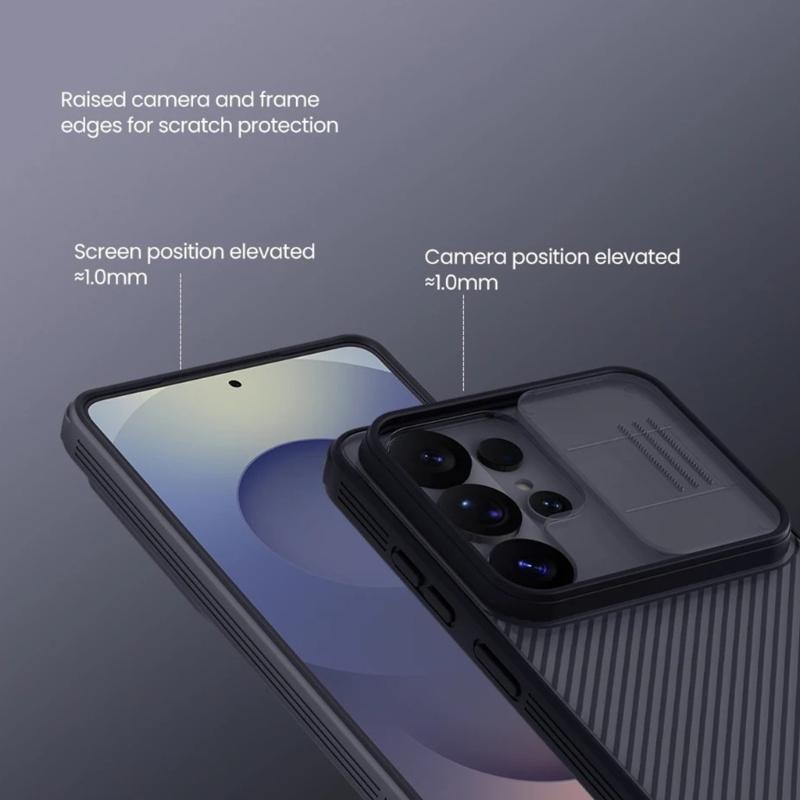 Smartphone Case Shockproof Protective Cover for S26 Ultra Shell Skin with Slide Camera Lens Cover Cellphone Accessories