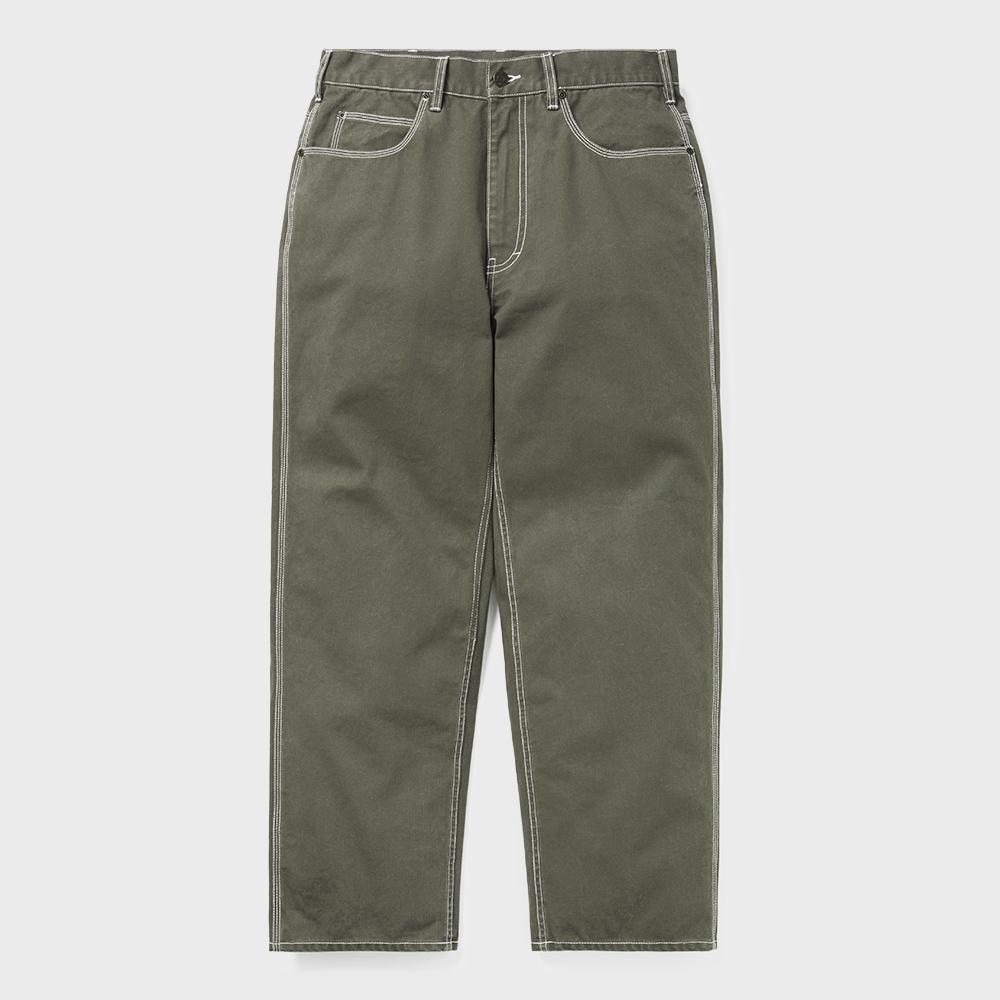 

ThIs Is Never That Contrast Stitch Pant Olive XL