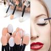 100PCS Disposable Eye Shadow Sponge Applicators Double-headed Eyeshadow Stick  Beauty Makeup Tool