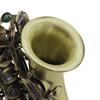 Vintage Stil Bb Sopran Saxophon Sax Messing Material Holzblasinstrument mit Tragekoffer Handschuhe