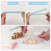 10Pcs Food Bag Sealing Clips Plastic Bag Colorful Sealing Clips For Kitchen Snack Coffee Potato Chip Food Storage Bag