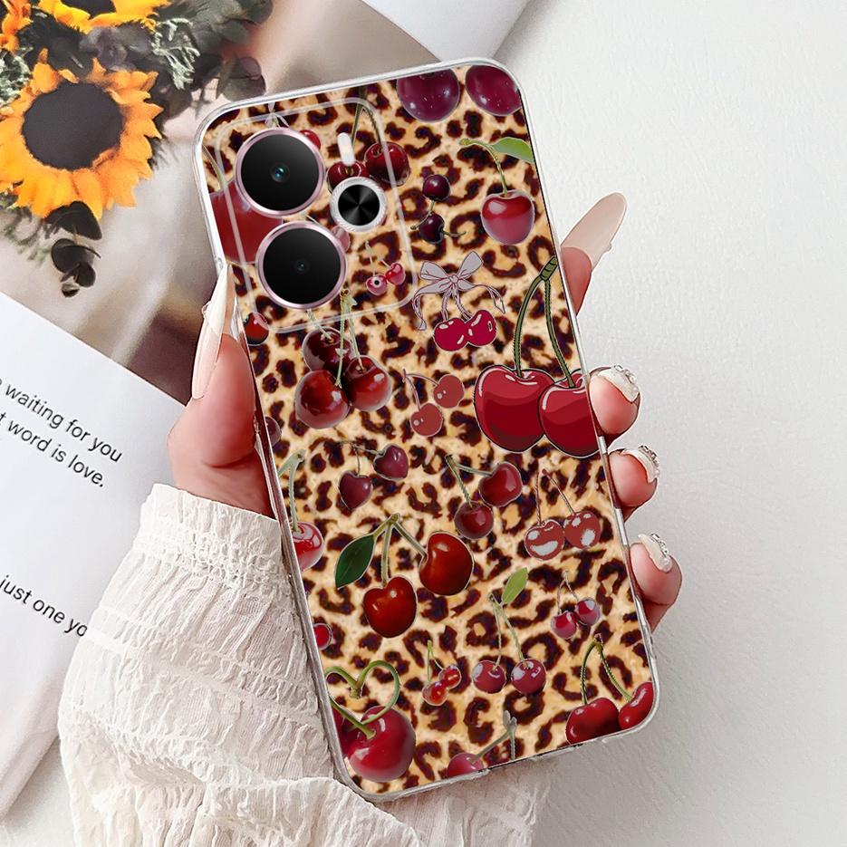For Realme 14 5G Case RMX5075 Cool Dragon White Lion Painted Cover Soft Slim Phone Case For Realme 14T Realme14 T 5G Fundas Bags