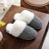 Womens Slipper Boots With Hard Sole Women'S Plush Cotton Slippers With Knit Fleece Thickened Cotton Slippers For Shoes For Woman
