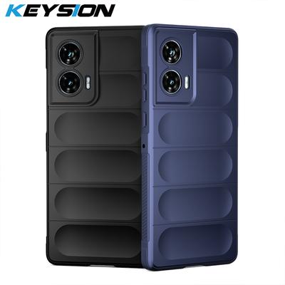 KEYSION Nárazuvzdorné puzdro pre Motorola Edge 50 Fusion 5G Protišmykový mäkký silikónový zadný kryt telefónu pre Motorola MOTO G85 5G