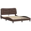 VidaXL Bed Frames with Headboard, Upholstered Bed, Slatted Bed Base, Double Bed, Adult Bedroom Bed 3208004