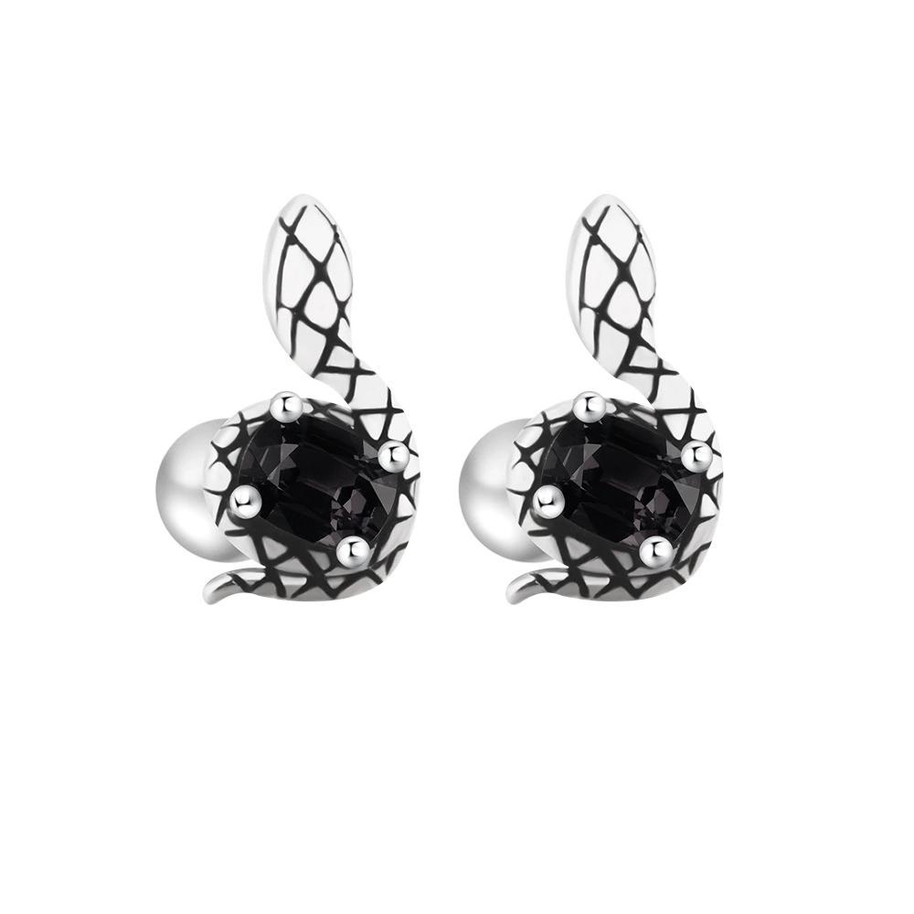 Punk Gothic Snake Screw Ear Stud Piercing Earrings For Men Women Fashion New Jewelry Gift Party Music Festival